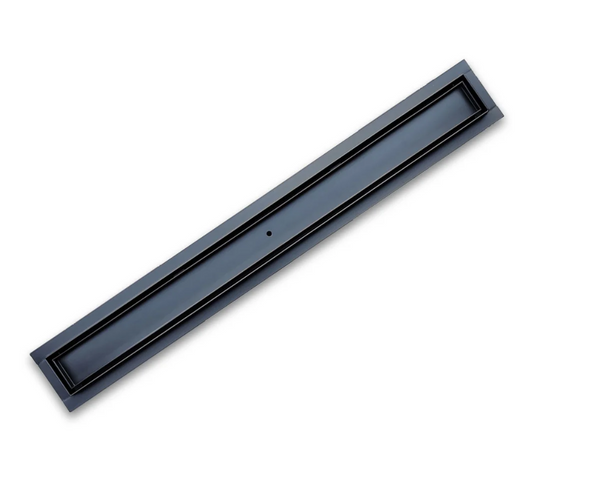 24 Inch Matte Black Tile Insert Linear Shower Drain by SereneDrains ...