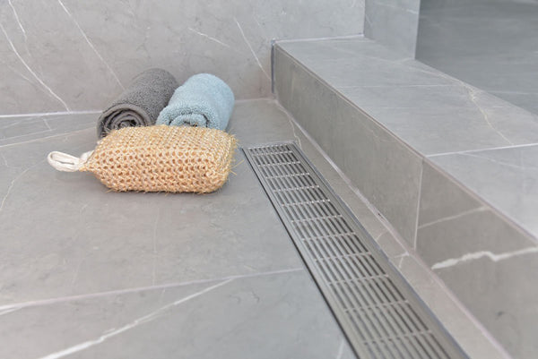 40 Inch Side Outlet Linear Shower Drain by Serene Drains