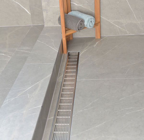 40 Inch Side Outlet Linear Shower Drain by Serene Drains