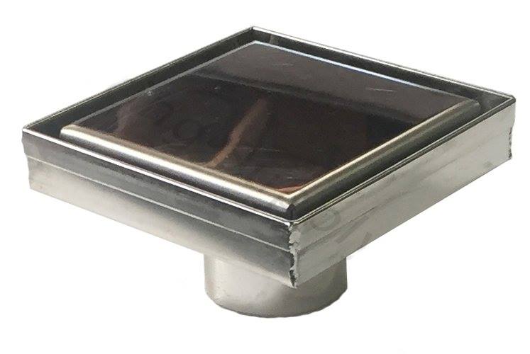 5 Inch Shower Drain Solid Flat Cover Design by Serene Drains