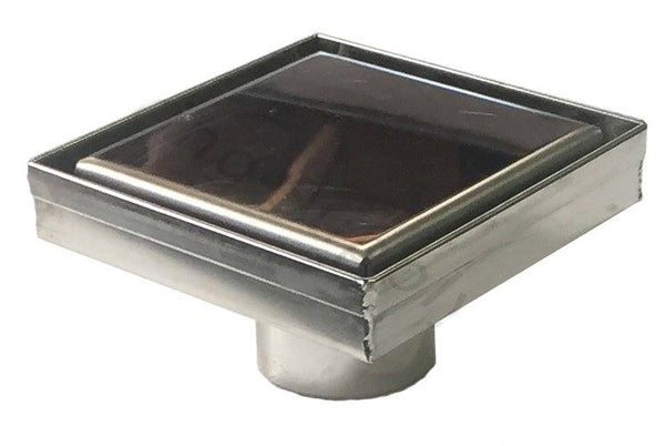5 Inch Shower Drain Solid Flat Cover Design by Serene Drains
