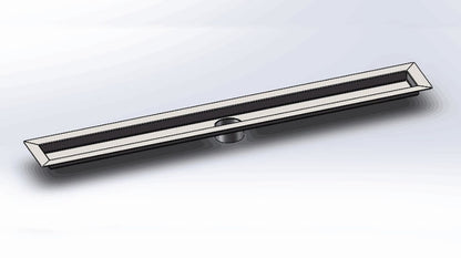 39 Inch Invisible Linear Shower Drain by SereneDrains
