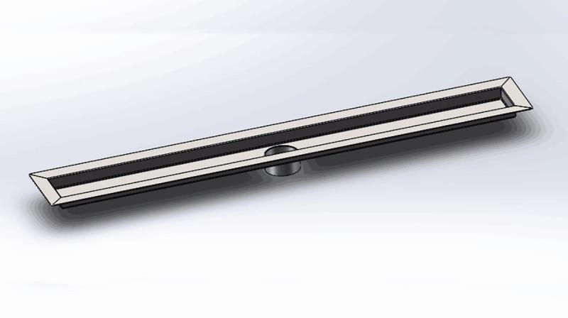 SereneDrains Complete Linear Drain Installation Kit: Invisible Slim Design Linear Shower Drain, 2 Inch ABS Shower Drain Base, Hair trap.