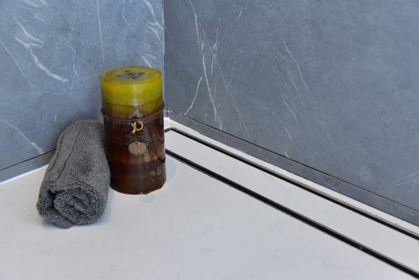 16 Inch Side Outlet Linear Shower Drain by Serene Drains