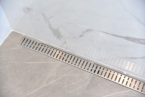 24 Inch Side Outlet Linear Shower Drain by Serene Drains